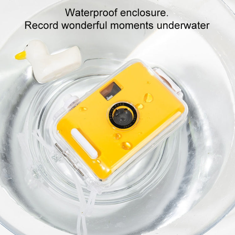 Niedliche Retro-Film wasserdichte stoßfeste Kamera mit Einwegfilm, komplett weißes Gehäuse, schwarz-weißes Gehäuse, gelb-weißes Gehäuse, hellrosa-weißes Gehäuse, himmelblau-weißes Gehäuse