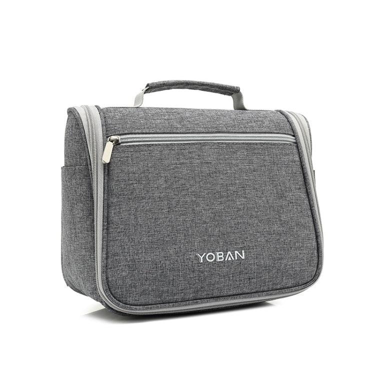 YOBAN Multifunktionale Reise- und Outdoor-Waschtasche mit großem Fassungsvermögen, wasserdichte Kosmetiktasche zum Aufhängen, Grau, Rosarot, Meerwasserblau