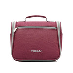 YOBAN Multifunktionale Reise- und Outdoor-Waschtasche mit großem Fassungsvermögen, wasserdichte Kosmetiktasche zum Aufhängen, Grau, Rosarot, Meerwasserblau