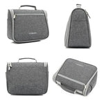 YOBAN Multifunktionale Reise- und Outdoor-Waschtasche mit großem Fassungsvermögen, wasserdichte Kosmetiktasche zum Aufhängen, Grau, Rosarot, Meerwasserblau