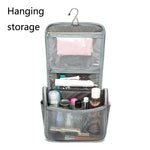 YOBAN Multifunktionale Reise- und Outdoor-Waschtasche mit großem Fassungsvermögen, wasserdichte Kosmetiktasche zum Aufhängen, Grau, Rosarot, Meerwasserblau
