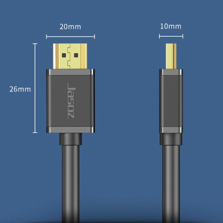 Jasoz 4K HDMI Hochauflösendes Projektorkabel Computer-Videokabel Sauerstofffreier Kupferkern, Kabellänge:, 0,5m, 1m, 1,5m, 2m, 3m, 5m, 8m, 10m, 12m, 15m, 20m