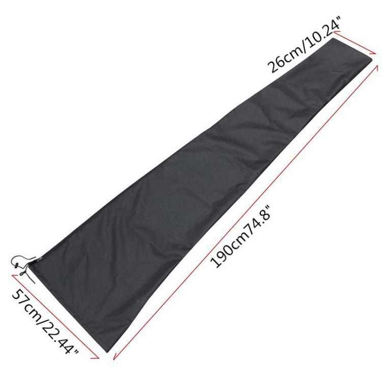 Outdoor Sonnenschirm Wasserdichte und Staubdichte Abdeckung, 26x57x190cm, 25x55x230cm