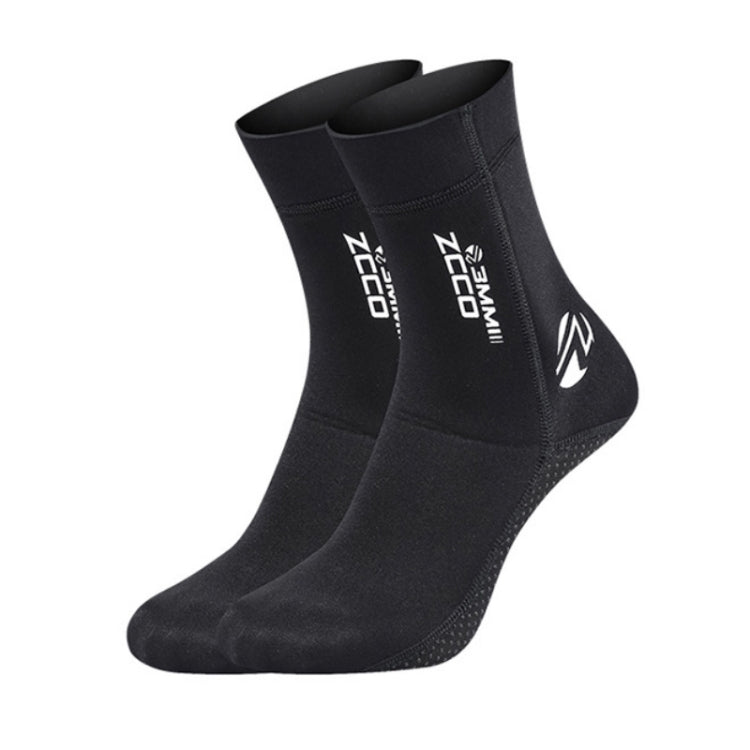 ZCCO 3mm warme rutschfeste Tauchsocken Anti-Verschleiß Knöchelflossen, 33-34, 35-36, 37-38, 39-40, 41-42, 43-44, 45-46