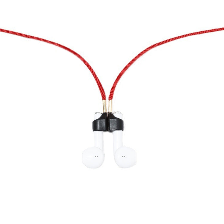 Kabellose Ohrhörer Acryl Starke Magnetische Anti-Verlust Schnur Für AirPods, Rot, Schwarz