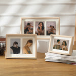 Holz Wandmontiertes Pendel Dual-Purpose Kombinations-Fotorahmen Stil：, 8 Zoll, Zweifachrahmen, Dreifachrahmen, Vierfachrahmen Horizontal, Vierfachrahmen Vertikal