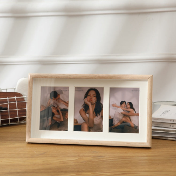 Holz Wandmontiertes Pendel Dual-Purpose Kombinations-Fotorahmen Stil：, 8 Zoll, Zweifachrahmen, Dreifachrahmen, Vierfachrahmen Horizontal, Vierfachrahmen Vertikal