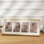 Holz Wandmontiertes Pendel Dual-Purpose Kombinations-Fotorahmen Stil：, 8 Zoll, Zweifachrahmen, Dreifachrahmen, Vierfachrahmen Horizontal, Vierfachrahmen Vertikal