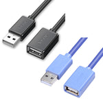 Jasoz USB Male to Female Oxygen-Free Copper Core Extension Data Cable, Colour: Black 0.5m, Black 0.5m, Black 1m, Black 1.5m, Black 2m, Black 3m, Black 5m, Dark Blue 0.5m, Dark Blue 2m, Dark Blue 3m, Dark Blue 5m, Black 8m, Black 10m