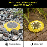 2 St. 8 LEDs Solar Petals Eingrablampe Wasserdichte Gartenrasenleuchte, Spezifikation:, Lila Lilie (weißes Licht), Lila Lilie (warmes Licht), Lila Lilie (buntes Licht), Rote Rose (weißes Licht), Rote Rose (warmes Licht), Rote Rose (buntes Licht)