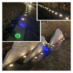 2 St. 8 LEDs Solar Petals Eingrablampe Wasserdichte Gartenrasenleuchte, Spezifikation:, Lila Lilie (weißes Licht), Lila Lilie (warmes Licht), Lila Lilie (buntes Licht), Rote Rose (weißes Licht), Rote Rose (warmes Licht), Rote Rose (buntes Licht)