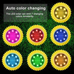 2 St. 8 LEDs Solar Petals Eingrablampe Wasserdichte Gartenrasenleuchte, Spezifikation:, Lila Lilie (weißes Licht), Lila Lilie (warmes Licht), Lila Lilie (buntes Licht), Rote Rose (weißes Licht), Rote Rose (warmes Licht), Rote Rose (buntes Licht)