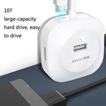Jasoz Hochgeschwindigkeits USB2.0 4-Port HUB 1 zu 4 Docking HUB, Schwarz 0,3m, Schwarz 0,5m, Schwarz 1,2m, Weiß 0,3m, Weiß 0,5m, Weiß 1,2m