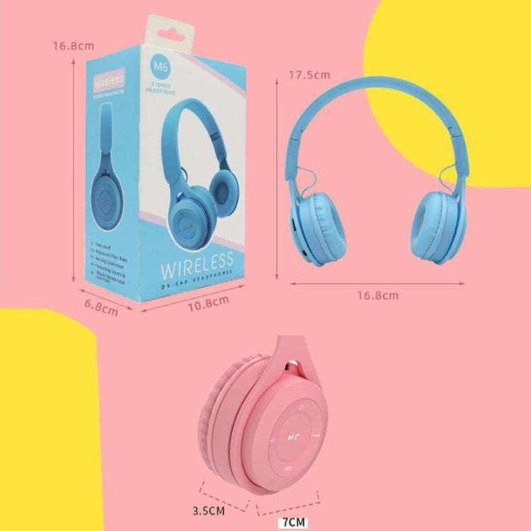 M6 Kabelloses Bluetooth-Headset Faltbares Gaming Stereo-Headset Mit Mikrofon
