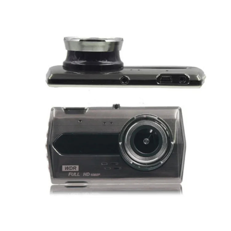 4-Zoll HD 1080P Dual-Objektiv Nachtsicht Front- und Heck-Video-Fahrtenschreiber, 1080P