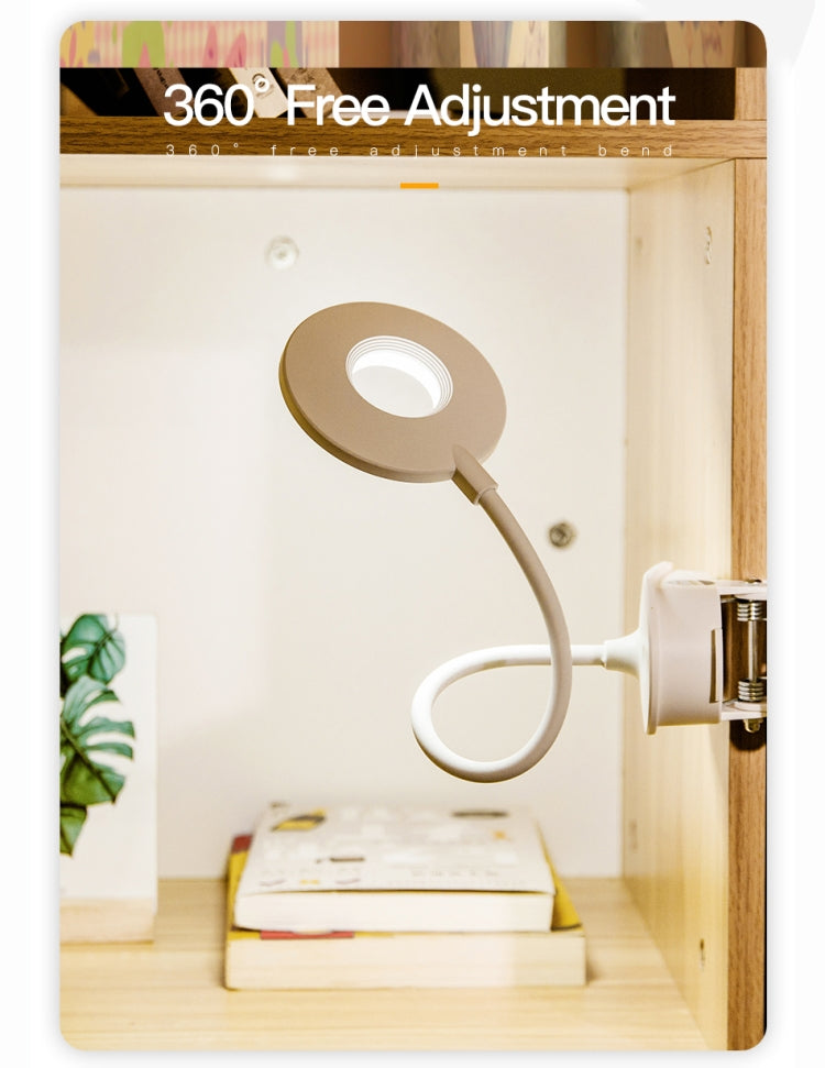 YAGE YG-8102 2W 18LEDs Touch-Schalter 3-Stufen Dimmung Klemmlampe Augenschutz LED-Licht