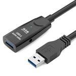 D.Y.TECH USB 3.0 Stecker zu Buchse Verlängerungskabel Doppelgeschirmtes Chip-Datenkabel, Länge:, 10m, 15m