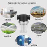 Wasserrohr Vorderer Kunststofffilter Gartenbewässerung Wasserreiniger, Spezifikation:, 4-Punkt Schnittstelle 40 Mesh