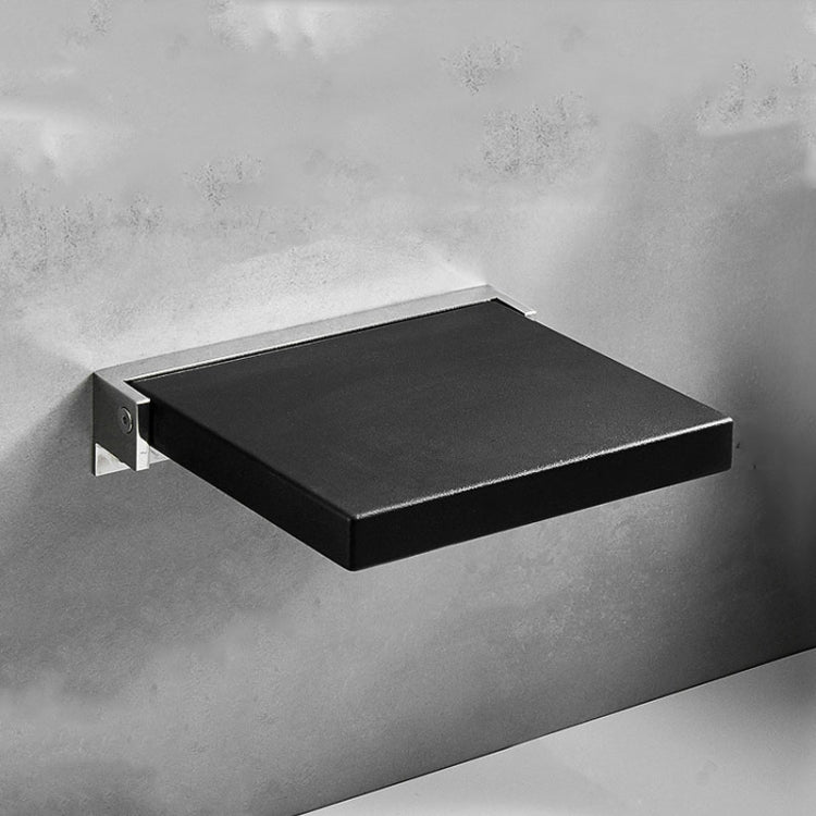 TX-116N-UP Duschsitz für Bad, Senioren, Haushalt, Wandmontierter Klapphocker für die Toilette, Schwarz, Weiß