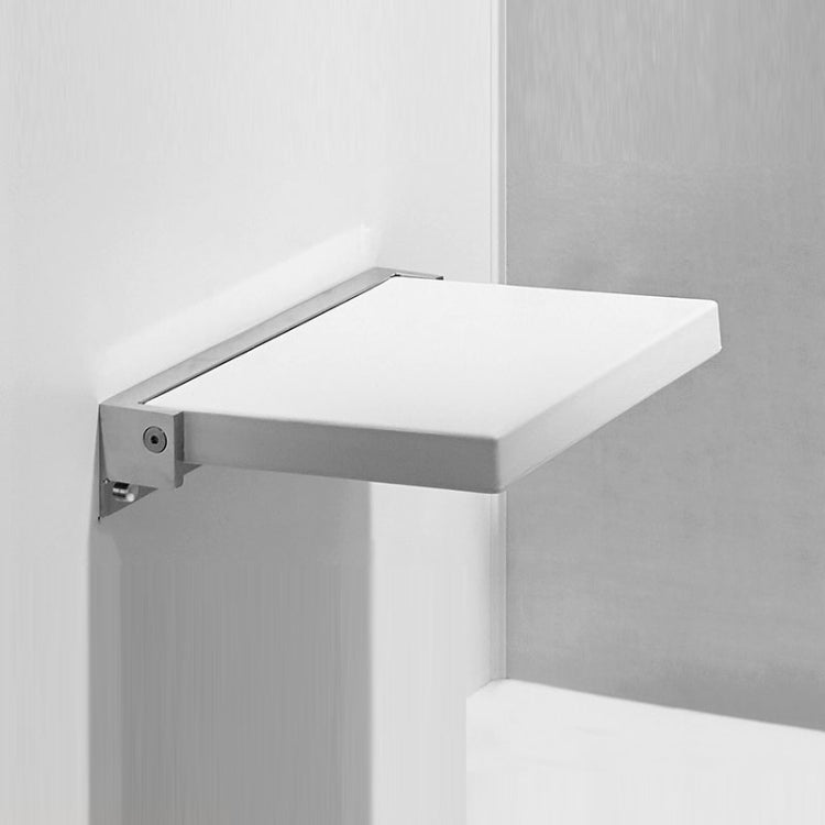 TX-116N-UP Duschsitz für Bad, Senioren, Haushalt, Wandmontierter Klapphocker für die Toilette, Schwarz, Weiß