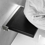 TX-116N-UP Duschsitz für Bad, Senioren, Haushalt, Wandmontierter Klapphocker für die Toilette, Schwarz, Weiß