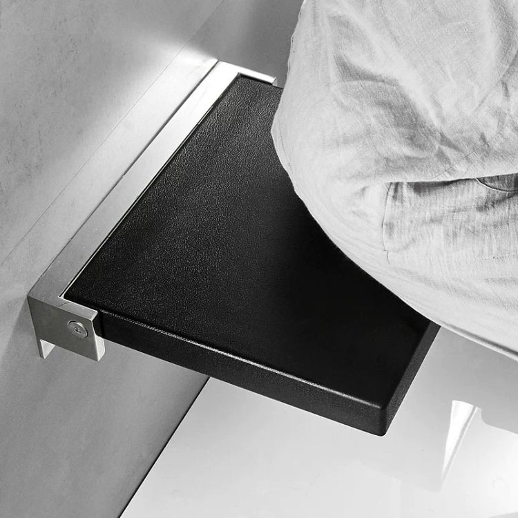 TX-116N-UP Duschsitz für Bad, Senioren, Haushalt, Wandmontierter Klapphocker für die Toilette, Schwarz, Weiß