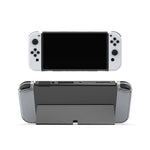 DOBE Game Controller Transparente Kristallhülle aus TPU Schutzhülle für Switch OLED Konsole, TNS-1133C