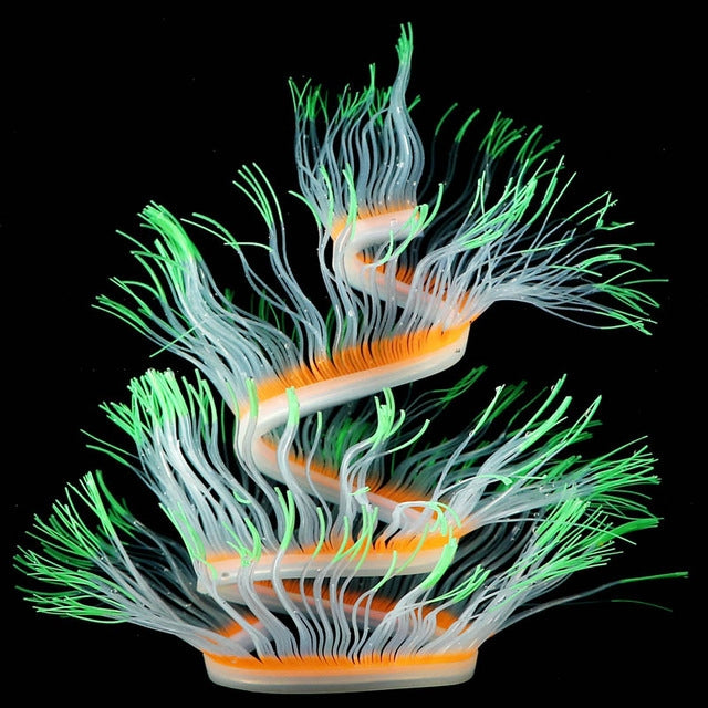 Aquarium Fisch Tank Landschaftsgestaltung Dekoration Silikagel Simulation Software Koralle Fluoreszierende Anemone, Größe:, 50cm, 75cm, 100cm