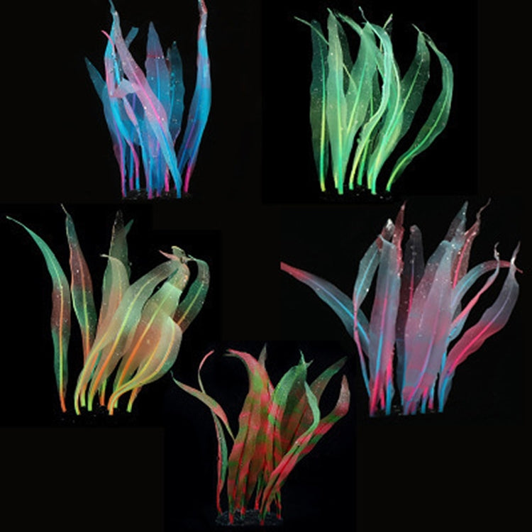 Aquarium-Fischbecken-Dekoration Landschaft Silikon Simulation Koralle Künstlicher Seetang Landschaftsdekoration, Größe:, HZ007 18cm Klein, HZ006 25cm Mittel, HZ005 43cm Groß