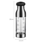 Edelstahl Sprühflasche BBQ Öl- und Essigsprüher, Öl Sprühflasche zum Drücken