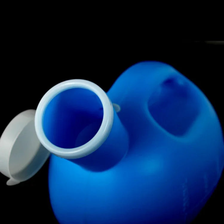 2000ML Reise-Nachttopf, Baby, Kind, auslaufsicher, tragbares Urinal, Männer mit Deckel, verdickter Nachtopf für ältere Erwachsene, großes Fassungsvermögen, 2 Stück, 2000ML (Weiß)