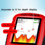 Farb-HD-Bildschirm USB-Lade-Punktmatrix-Fischfinder, zufällige Farblieferung, HD-Bildschirm Fischfinder