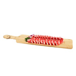 Bambus-Hot-Pot-Holzbrett-Geschirr, Rind- und Lammfleischtablett, Hot-Pot-Shop-Zubehör, rechteckig 4020, rechteckig 4516, rund 3624, rund 3826, rund 4429