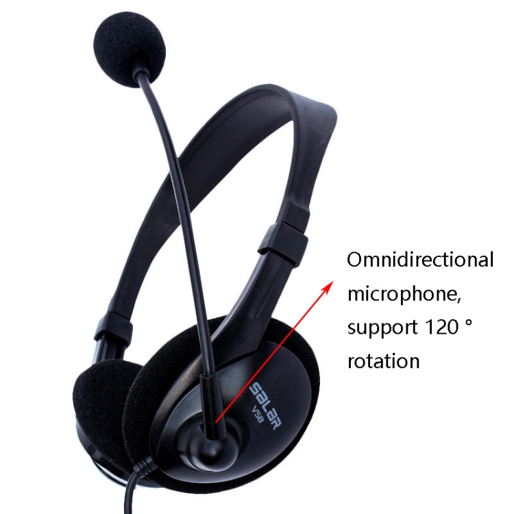 Salar V58 Headset Kopfhörer 3,5mm Gaming-Headset mit Mikrofon