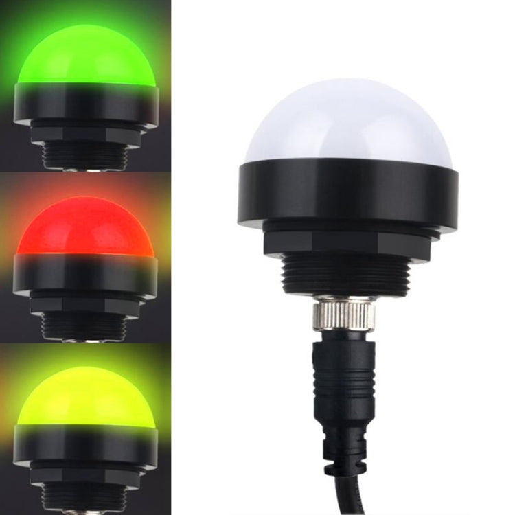 24V Sicherheits-Dreifarben-Warnlicht Alarm LED Halbkugelförmiger Wasserdichter Indikator, Stil 1, Stil 2