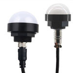 24V Sicherheits-Dreifarben-Warnlicht Alarm LED Halbkugelförmiger Wasserdichter Indikator, Stil 1, Stil 2