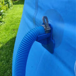 Schwimmbad-Wasserrohrhalterung, Wasserrohrhalterung (Blau), Wasserrohrhalterung (Grau)