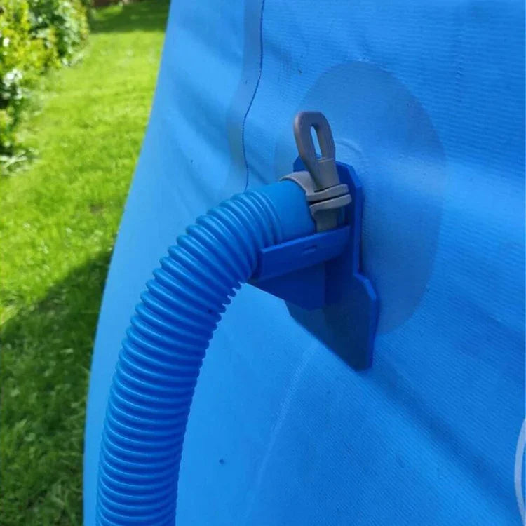 Schwimmbad-Wasserrohrhalterung, Wasserrohrhalterung (Blau), Wasserrohrhalterung (Grau)