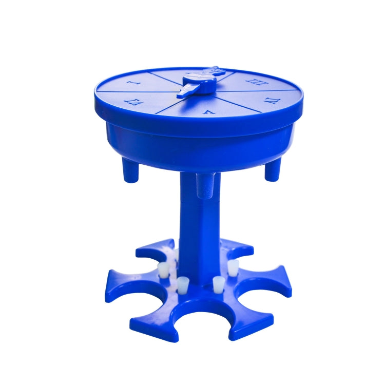 6 Tassen Weinspender Automatische Weichenweiche mit Spiel-Drehteller, Stil:, Rund Blau mit Transparentem Becher, Rund Blau mit Farbbecher, Rund Grau mit Transparentem Becher, Rund Grau mit Farbbecher, Rund Braun mit Transparentem Becher