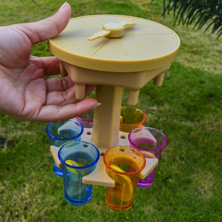 6 Tassen Weinspender Automatische Weichenweiche mit Spiel-Drehteller, Stil:, Rund Blau mit Transparentem Becher, Rund Blau mit Farbbecher, Rund Grau mit Transparentem Becher, Rund Grau mit Farbbecher, Rund Braun mit Transparentem Becher