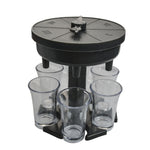 6 Tassen Weinspender Automatische Weichenweiche mit Spiel-Drehteller, Stil:, Rund Blau mit Transparentem Becher, Rund Blau mit Farbbecher, Rund Grau mit Transparentem Becher, Rund Grau mit Farbbecher, Rund Braun mit Transparentem Becher