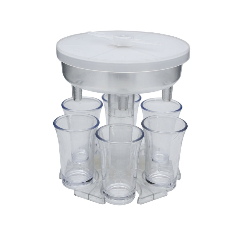 6 Tassen Weinspender Automatische Weichenweiche mit Spiel-Drehteller, Stil:, Rund Blau mit Transparentem Becher, Rund Blau mit Farbbecher, Rund Grau mit Transparentem Becher, Rund Grau mit Farbbecher, Rund Braun mit Transparentem Becher