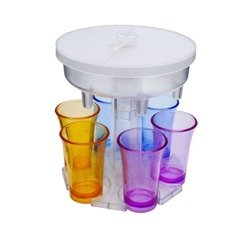 6 Tassen Weinspender Automatische Weichenweiche mit Spiel-Drehteller, Stil:, Rund Blau mit Transparentem Becher, Rund Blau mit Farbbecher, Rund Grau mit Transparentem Becher, Rund Grau mit Farbbecher, Rund Braun mit Transparentem Becher