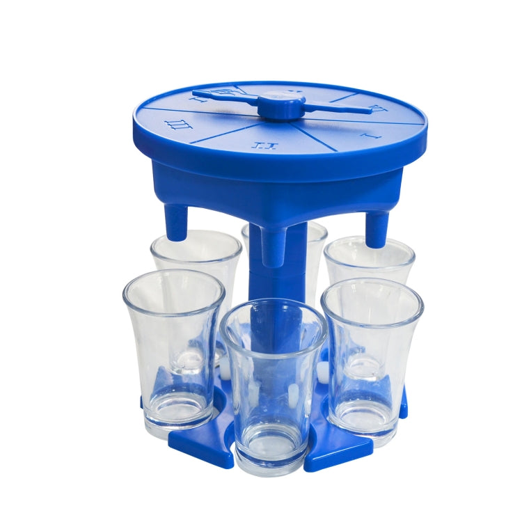 6 Tassen Weinspender Automatische Weichenweiche mit Spiel-Drehteller, Stil:, Rund Blau mit Transparentem Becher, Rund Blau mit Farbbecher, Rund Grau mit Transparentem Becher, Rund Grau mit Farbbecher, Rund Braun mit Transparentem Becher