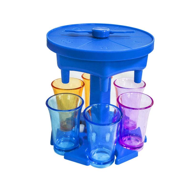 6 Tassen Weinspender Automatische Weichenweiche mit Spiel-Drehteller, Stil:, Rund Blau mit Transparentem Becher, Rund Blau mit Farbbecher, Rund Grau mit Transparentem Becher, Rund Grau mit Farbbecher, Rund Braun mit Transparentem Becher