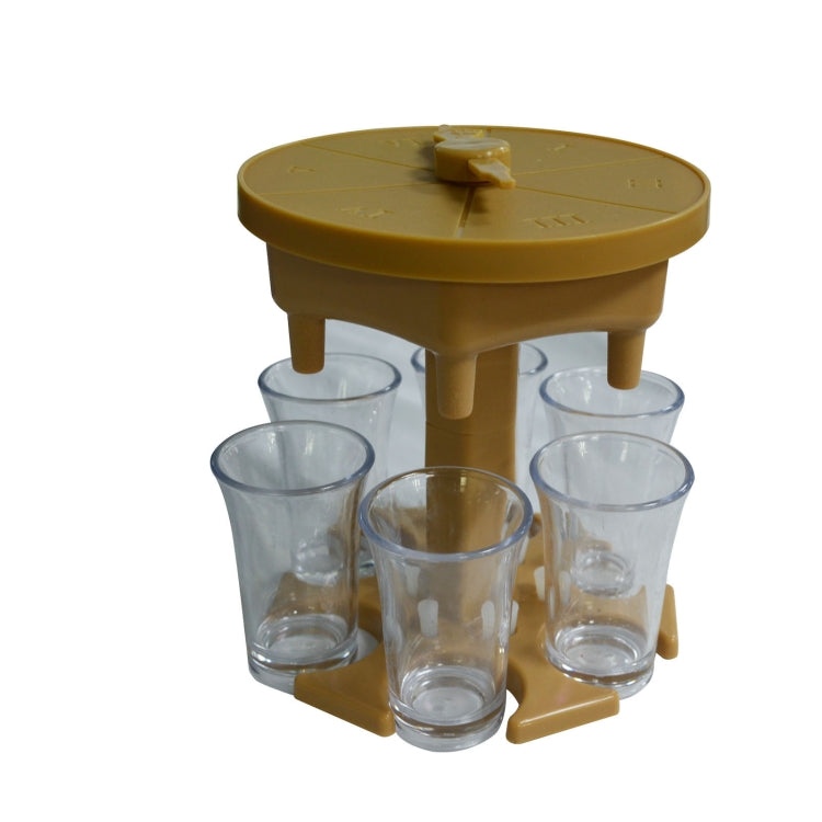 6 Tassen Weinspender Automatische Weichenweiche mit Spiel-Drehteller, Stil:, Rund Blau mit Transparentem Becher, Rund Blau mit Farbbecher, Rund Grau mit Transparentem Becher, Rund Grau mit Farbbecher, Rund Braun mit Transparentem Becher