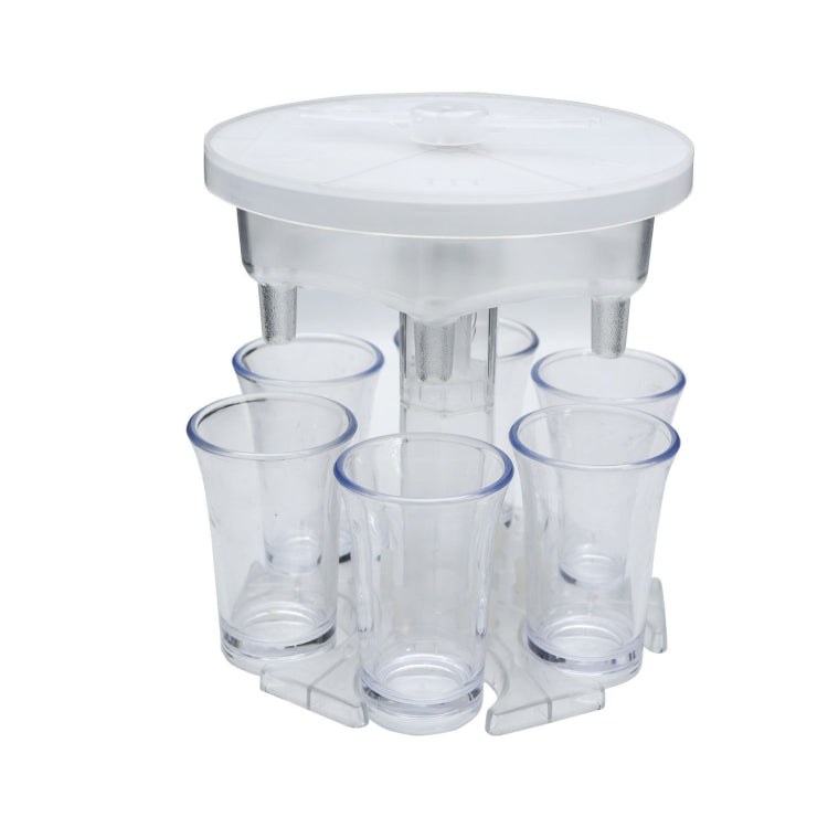 6 Tassen Weinspender Automatische Weichenweiche mit Spiel-Drehteller, Stil:, Rund Blau mit Transparentem Becher, Rund Blau mit Farbbecher, Rund Grau mit Transparentem Becher, Rund Grau mit Farbbecher, Rund Braun mit Transparentem Becher
