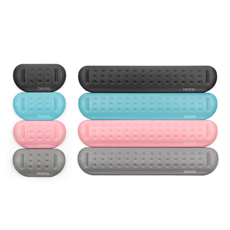 Baona Silikon Memory Cotton Handgelenkauflage Massage Loch Tastatur Mauspad, Stil:, Mauspad (Blau), Mauspad (Grau), Mauspad (Schwarz), Mauspad (Rosa), Mittlere Tastaturauflage (Blau), Mittlere Tastaturauflage (Grau), Mittlere Tastaturauflage (Schwarz)