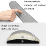 Baona Silikon Memory Cotton Handgelenkauflage Massage Loch Tastatur Mauspad, Stil:, Mauspad (Blau), Mauspad (Grau), Mauspad (Schwarz), Mauspad (Rosa), Mittlere Tastaturauflage (Blau), Mittlere Tastaturauflage (Grau), Mittlere Tastaturauflage (Schwarz)