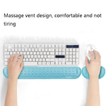 Baona Silikon Memory Cotton Handgelenkauflage Massage Loch Tastatur Mauspad, Stil:, Mauspad (Blau), Mauspad (Grau), Mauspad (Schwarz), Mauspad (Rosa), Mittlere Tastaturauflage (Blau), Mittlere Tastaturauflage (Grau), Mittlere Tastaturauflage (Schwarz)